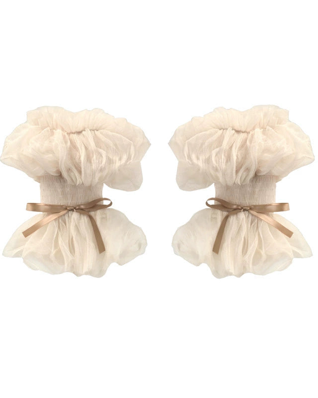 ラブフィッシュボーンコルセットロココフレンチチュニックトリムトップス+スリーブ+スリムリボン+レッグカバー+チョーカー