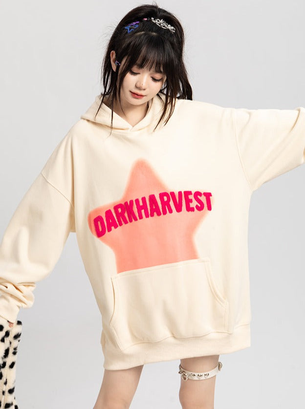 American High Street Hooded Loose Hoodie