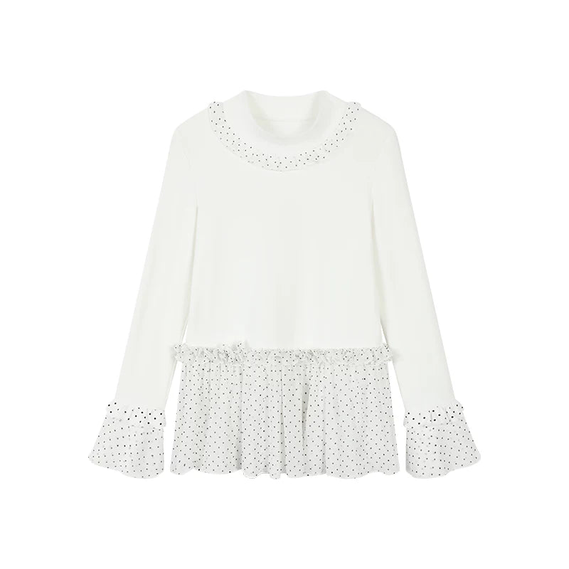 Lace Dreamland Velvet Blouse