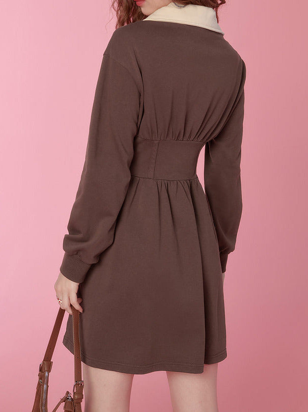 アメリカンレトロウエストマークデザインドレス