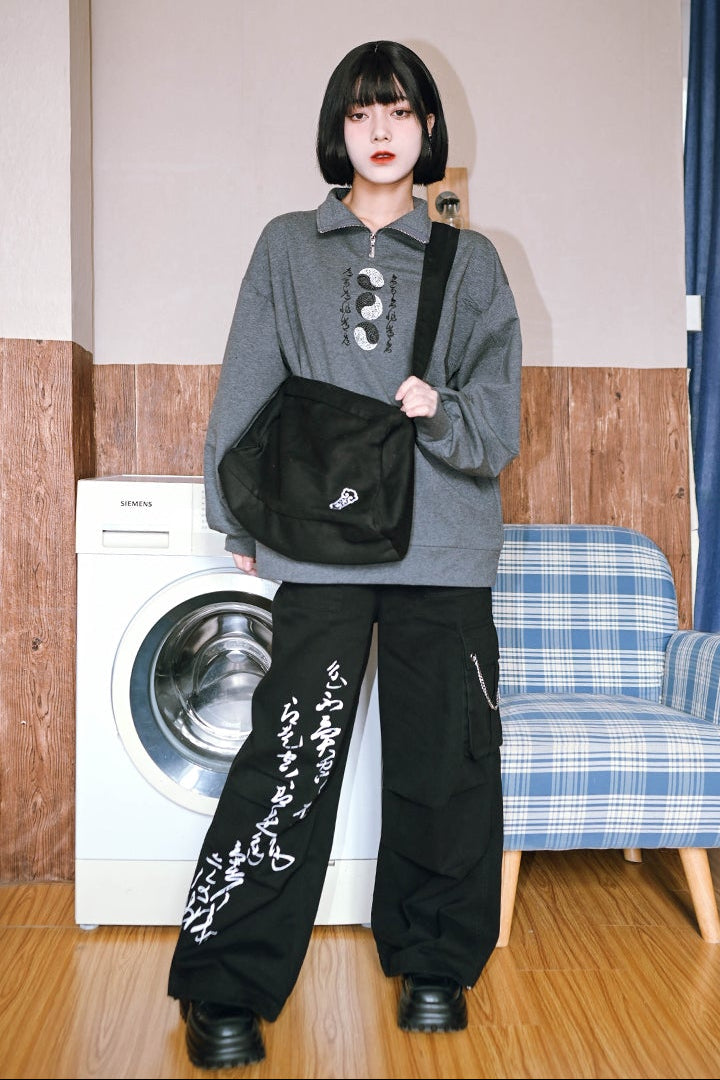 Mode design high neck sweatshirt