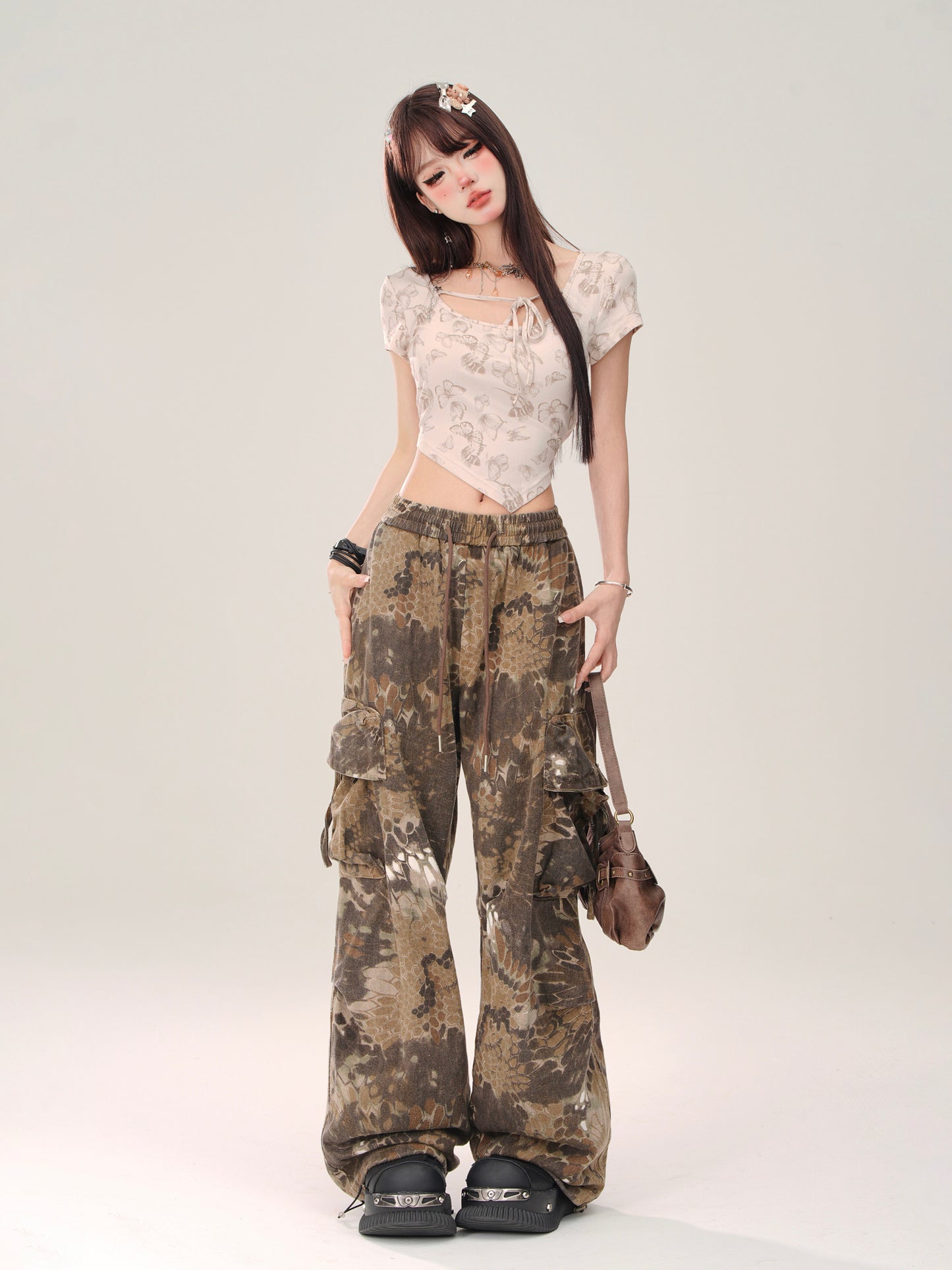 Butterfly Slim Square Neck Top