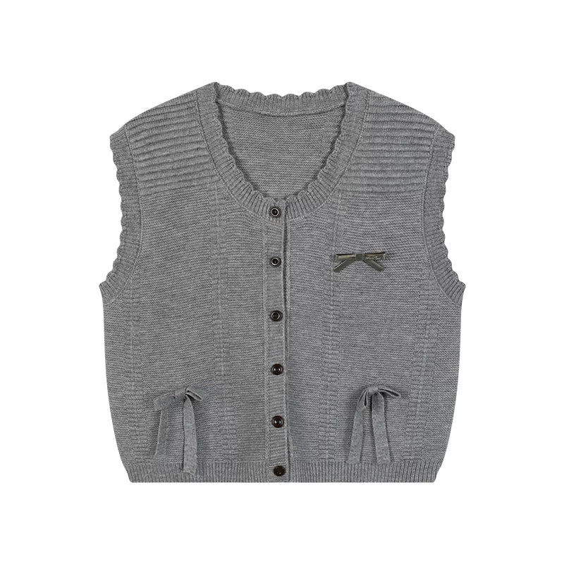 ムーンライトソングリボンニットベスト