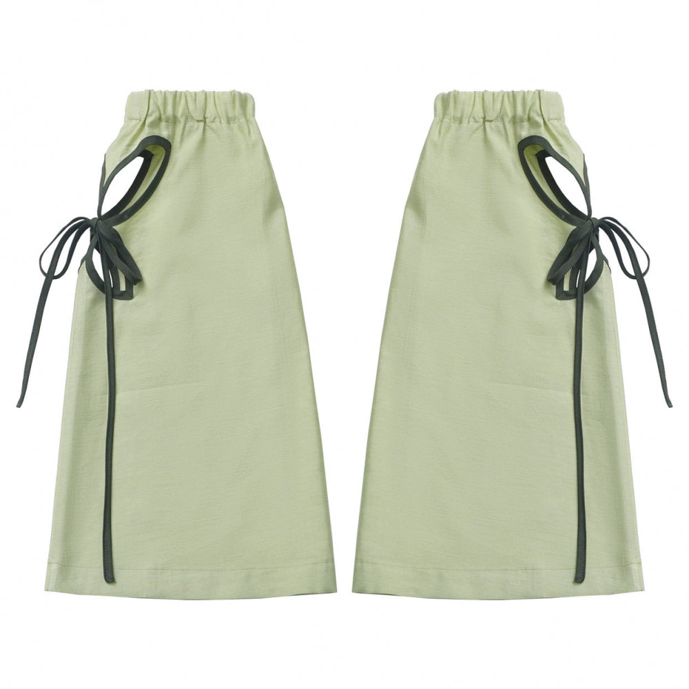 シフォンチャイナシャツ+キャミソール+ショートスカート+ロングスカート+レッグウォーマー