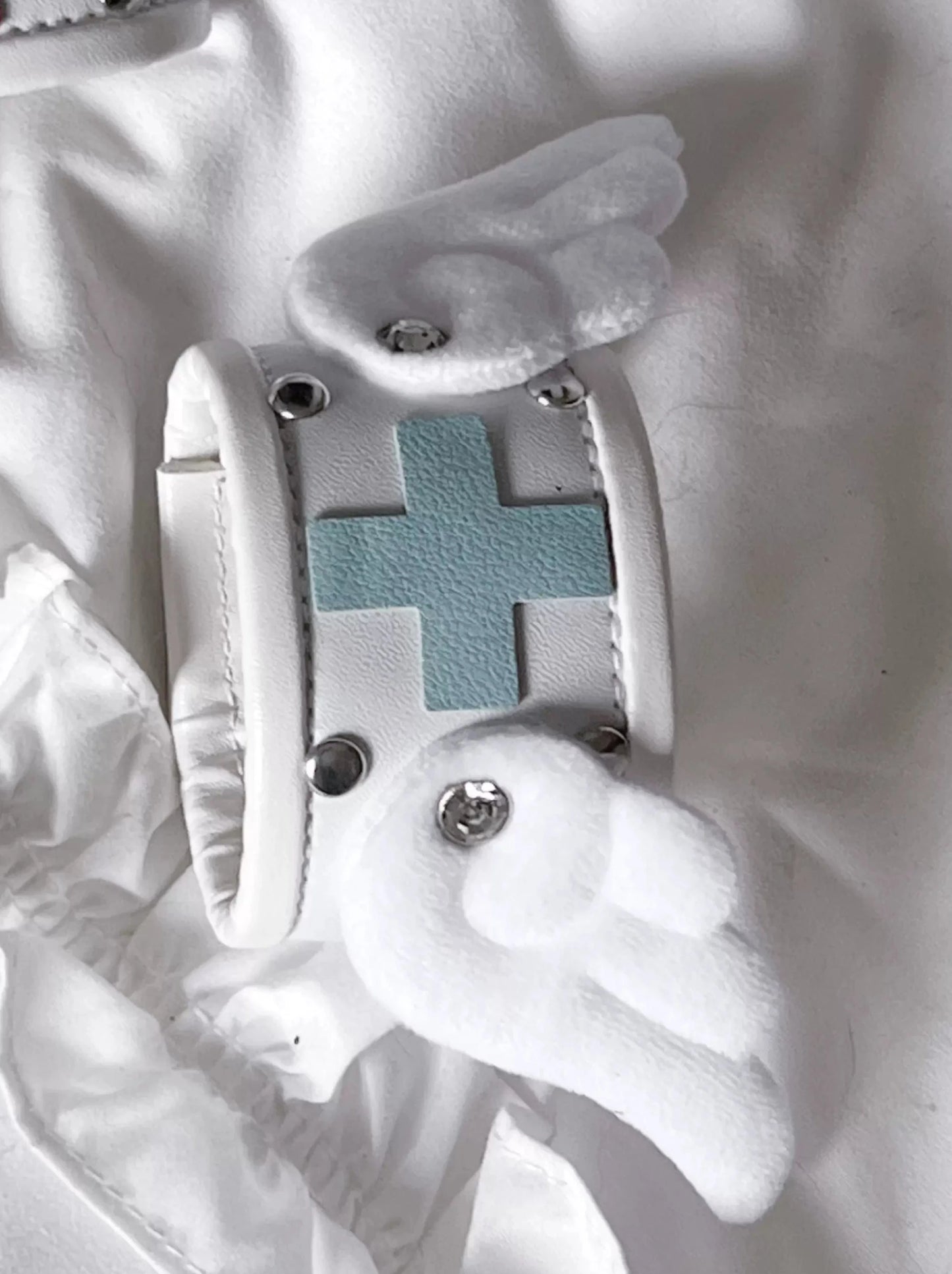 【天使界隈】 サブカルキュートメディカルウィングアクアブレスレット