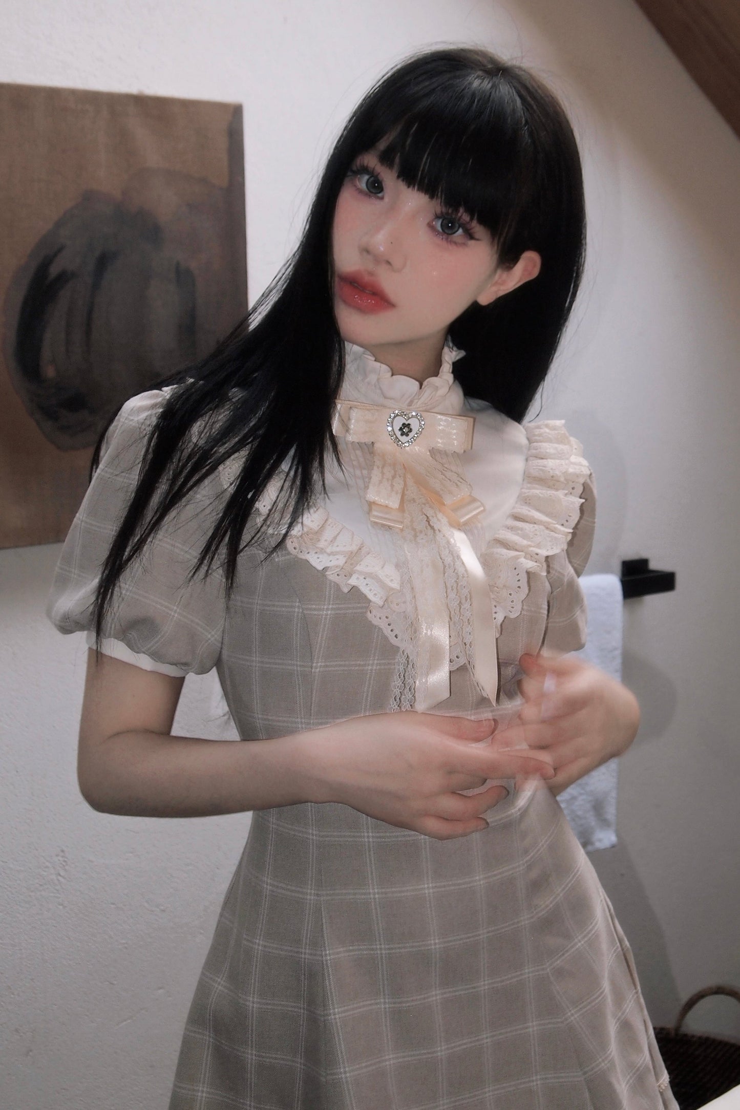 プレイドエーラインサマードレス