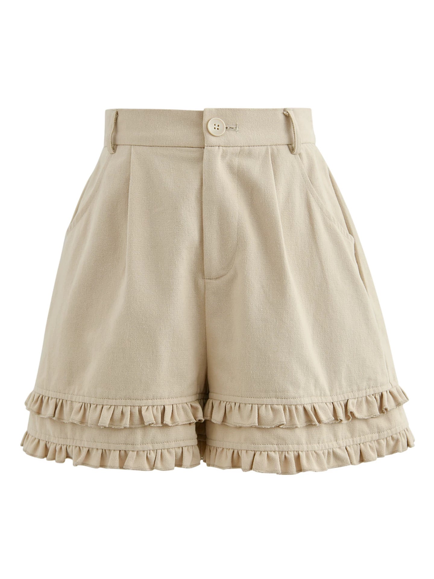 더블 레이어 프릴 반바지