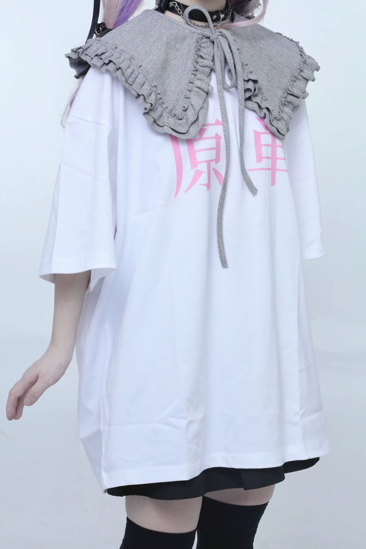 闇堕ちガーリーロゴTシャツ