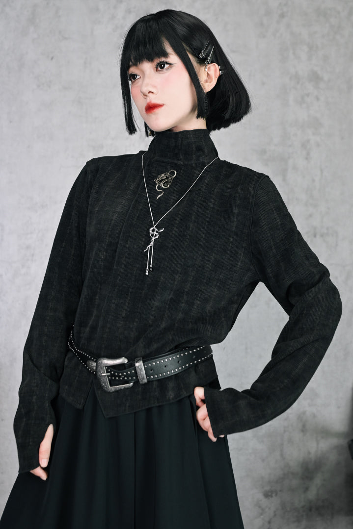 Retro Turtleneck Tops