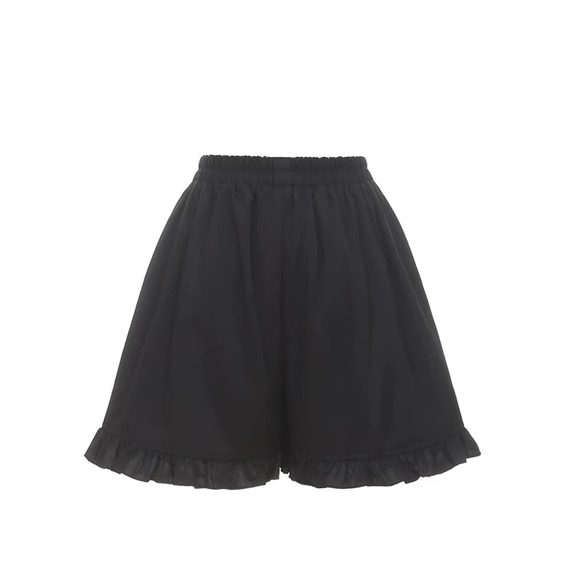 ゴシック地雷レースドレス+アクセサリー(ショートパンツ付き)