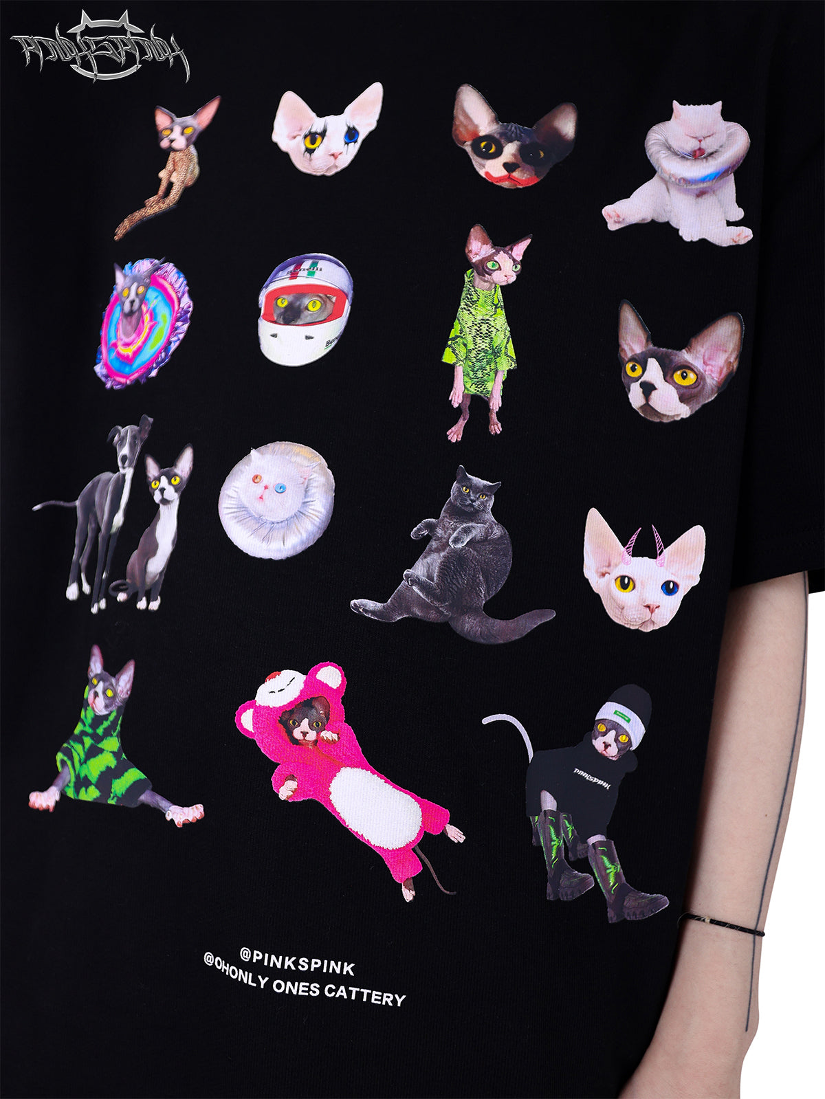 Cool Street Original-T-Shirt mit Katzenmotiv