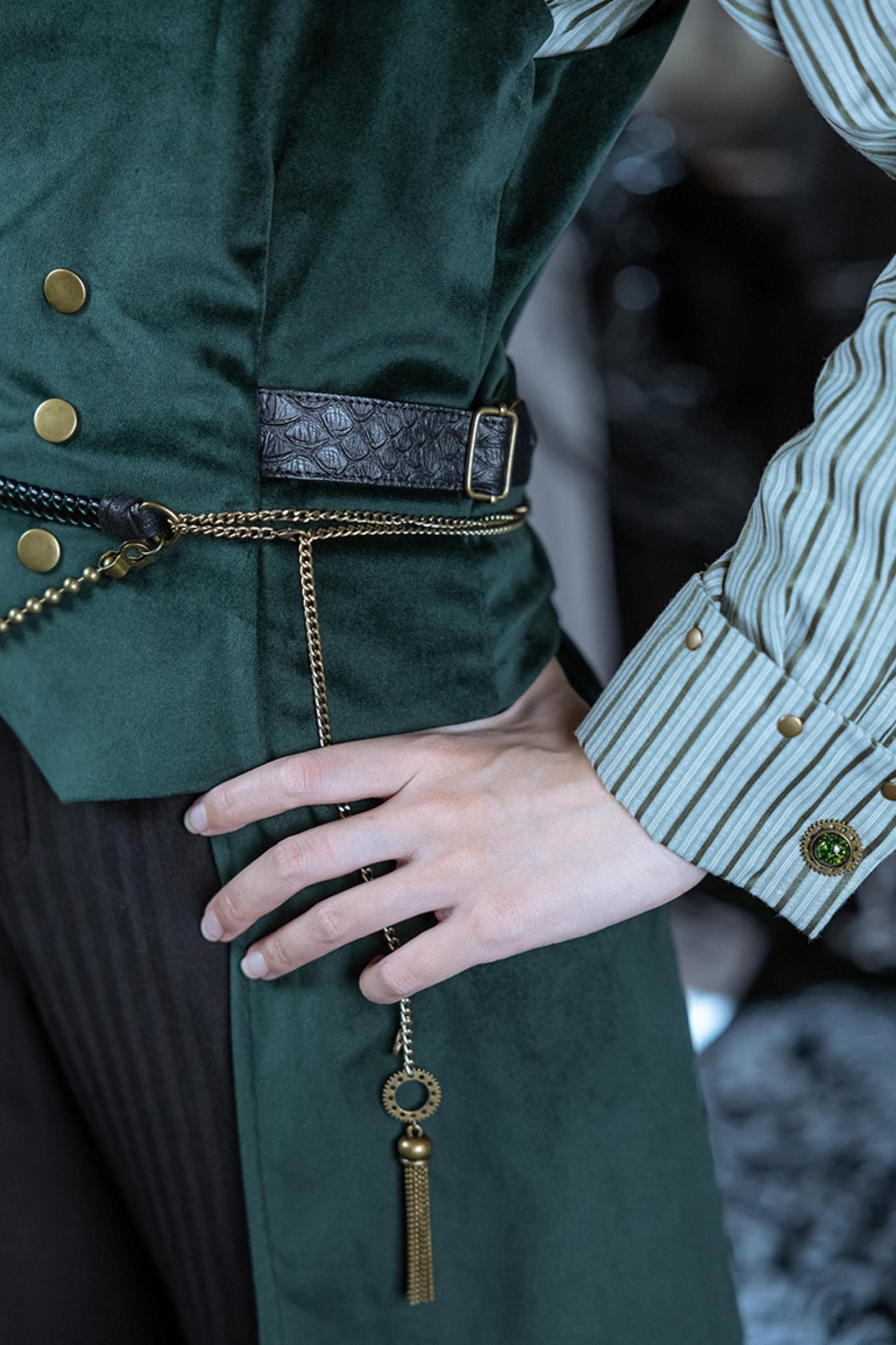 ミステリースチームダークグリーンベスト