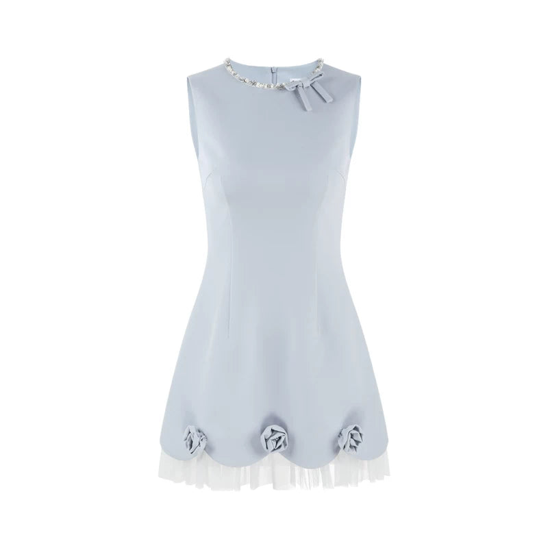 Blue Mesh Princess Dress