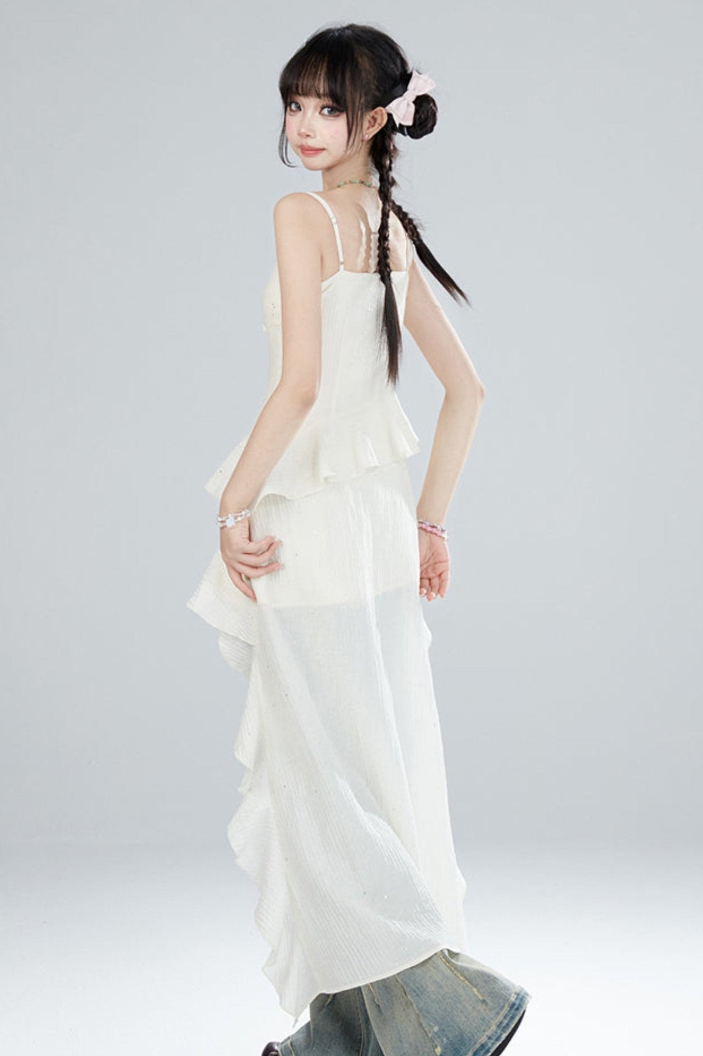 レトロハイウエストモップパンツ