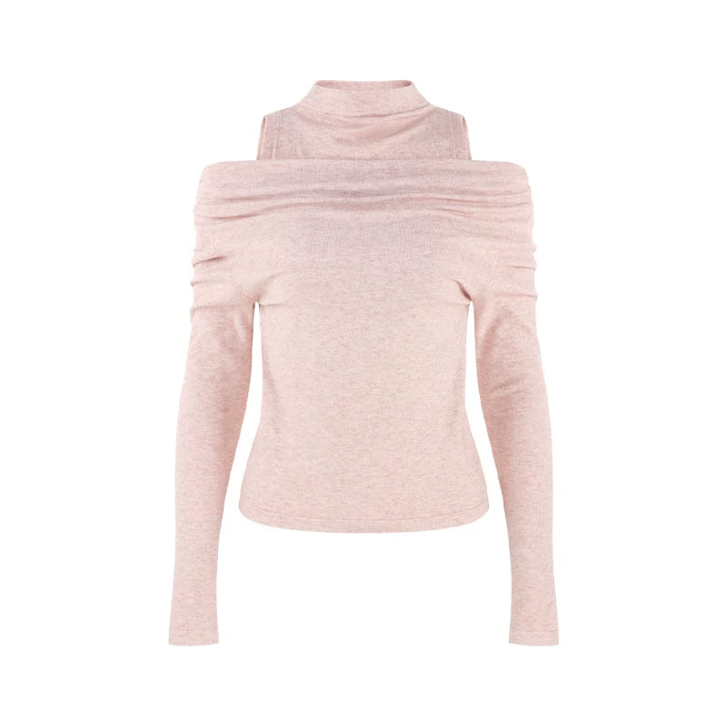 French Knit Off-Shoulder Top