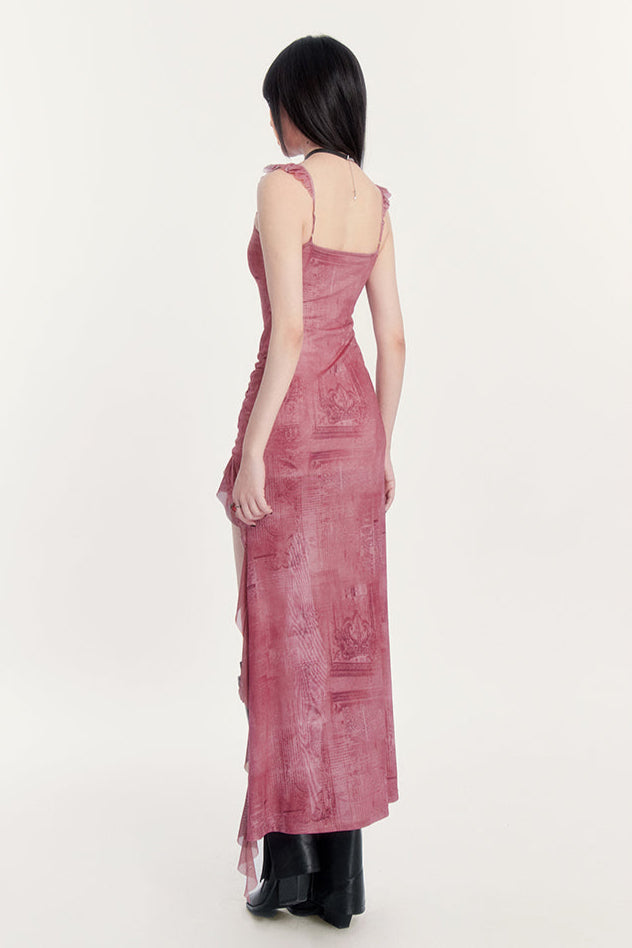 Romantic Dark Asimeda Maxi Sleeveless Dress