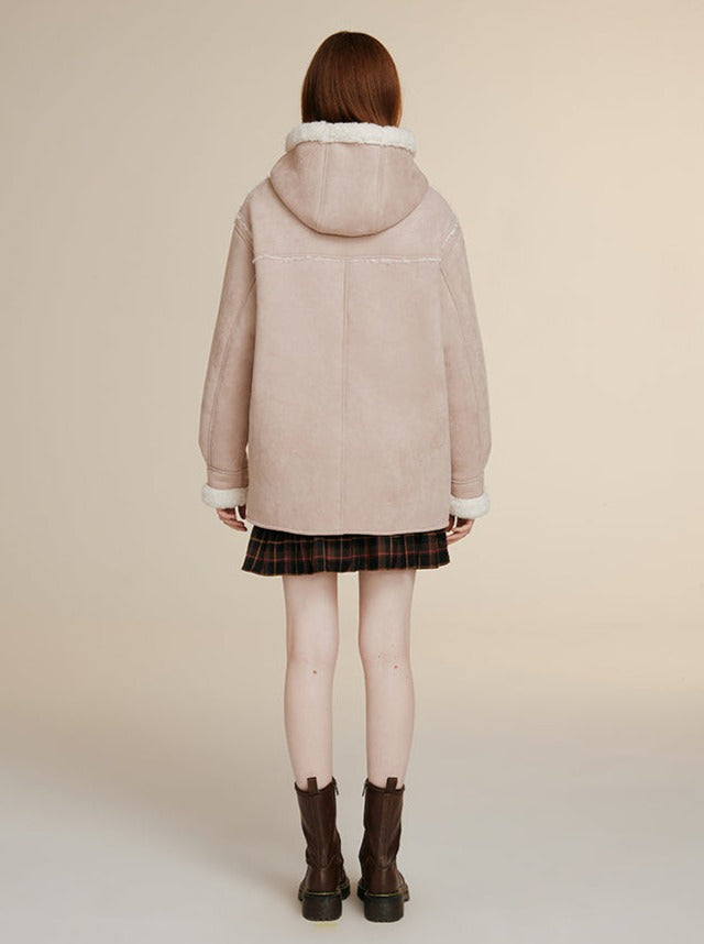 Nap Fur Dress Lamb's Wool Coat