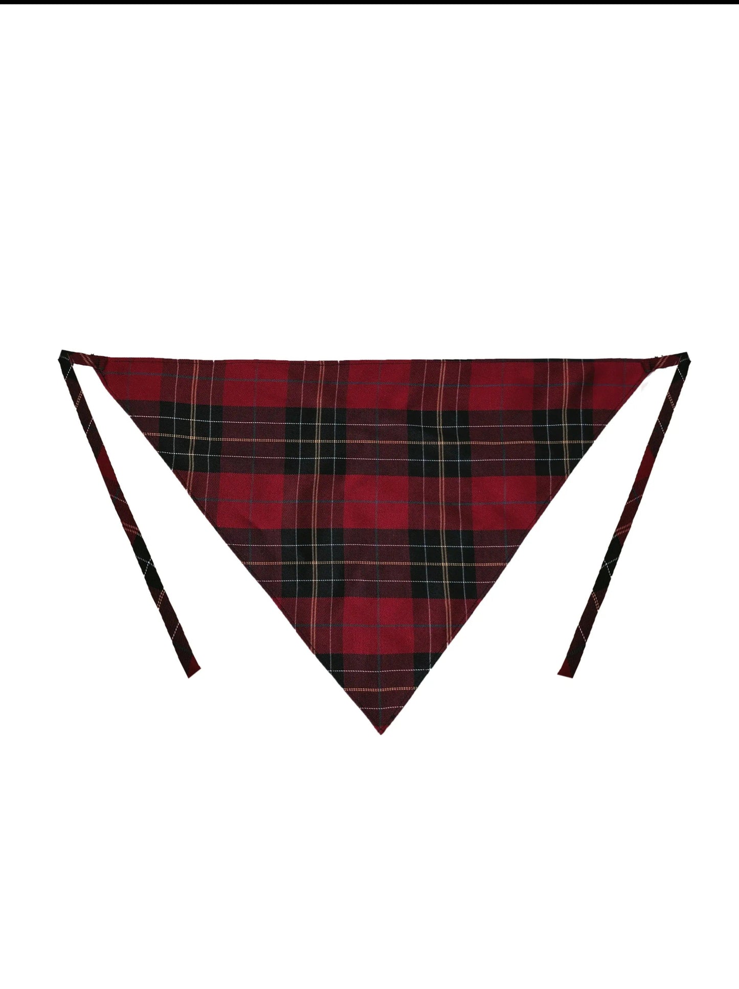 小红帽开襟缎带大衣 + 百褶领衬衫 + 格纹碎花连衣裙 + 头巾