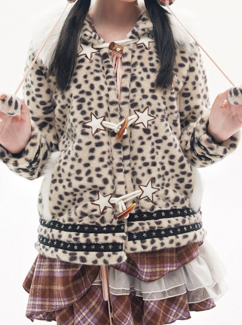 Leopard Star Fur Coat