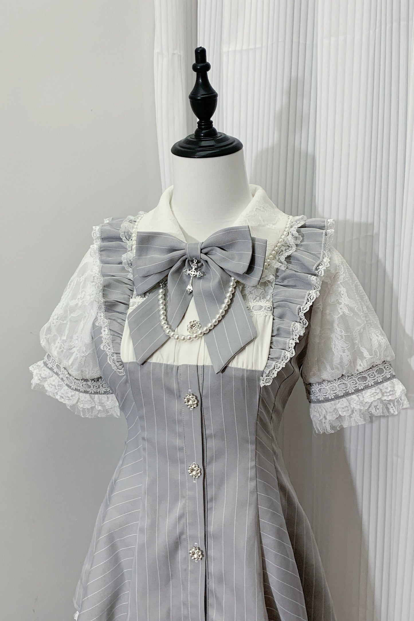 【予約商品】地雷ストライプトップス+パンツ