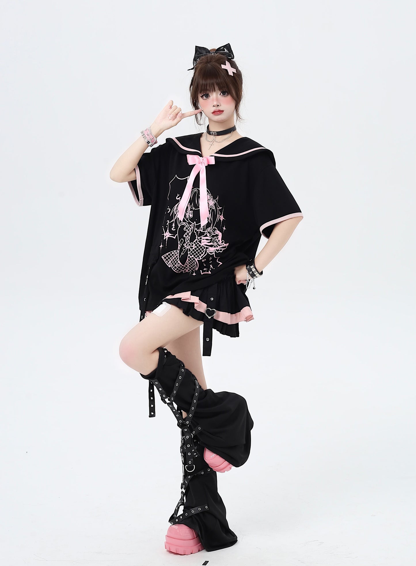 Sweet College Sailor Tops