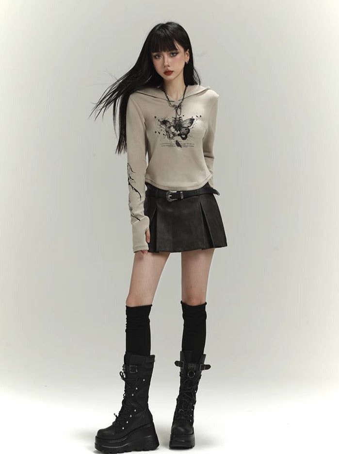 American Waystrand Style Hoodie Short Sweatshirt