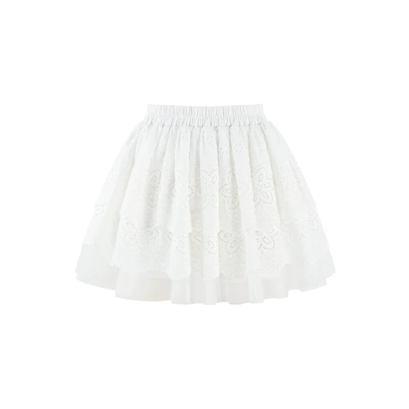 Sweet Green Off-Shoulder Knit Top + Skirt