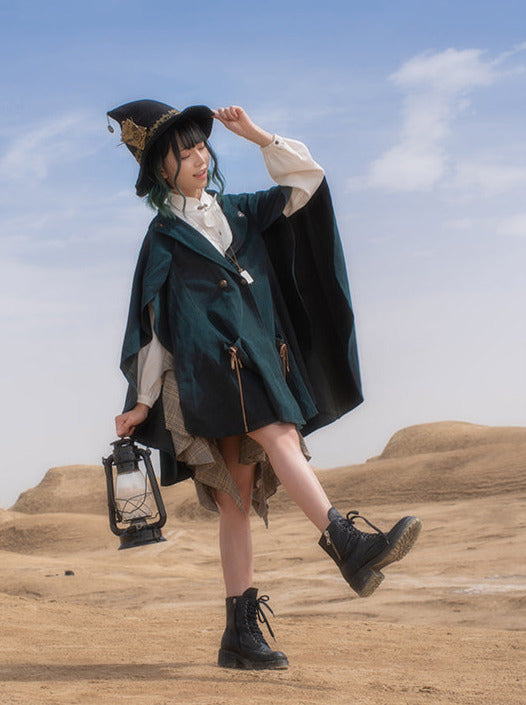 スチームパンクハロウィンウィザードハット魔女の帽子