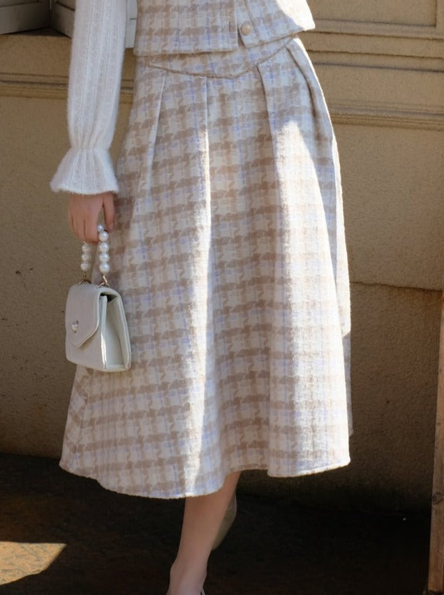 퀸 티라미수 프렌치 체크 셋업