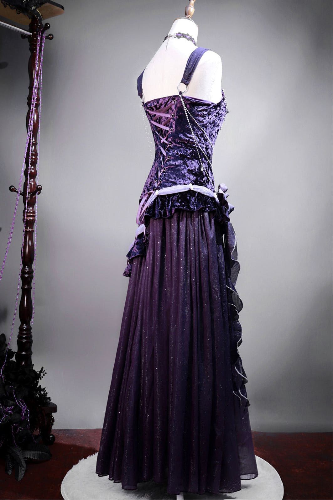 【予約商品】ミステリアスノクターンロリータサスペンダーマーメイドドレス