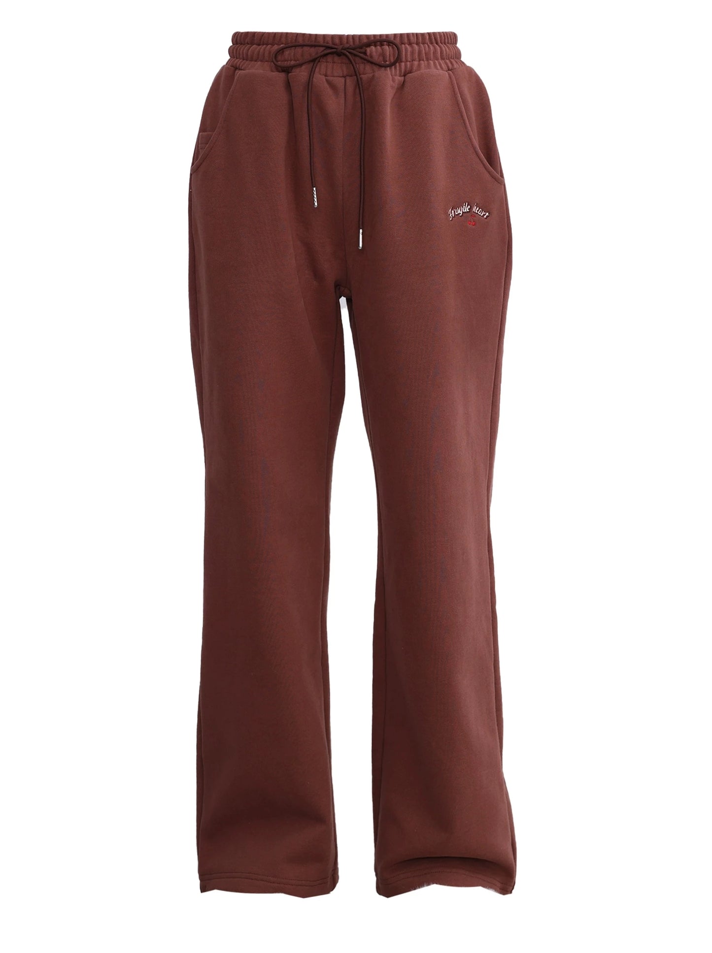 Cherry Design Hooded Hoodie + Loose Sweatpants