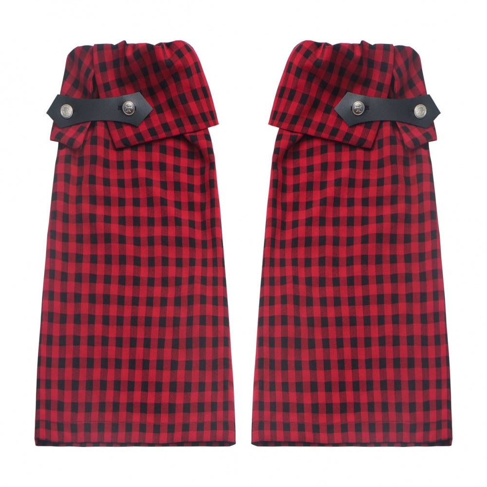 レースカラーオーバートップス+バルーンスカート+ロングパンツ+レッグウォーマー