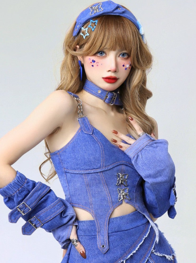 Y2K 渐变礼服 + 渐变布景