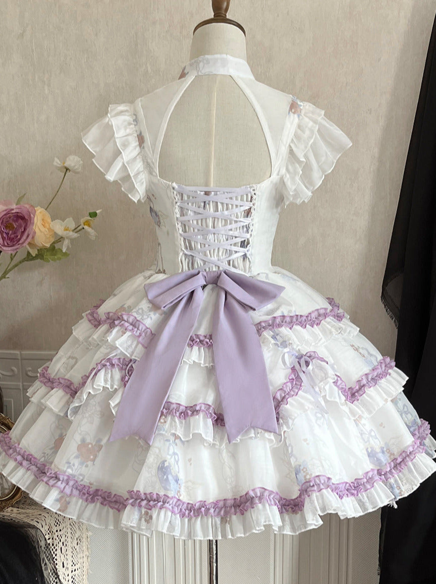 哥特暗黑酷甜朋克风萝莉塔连衣裙