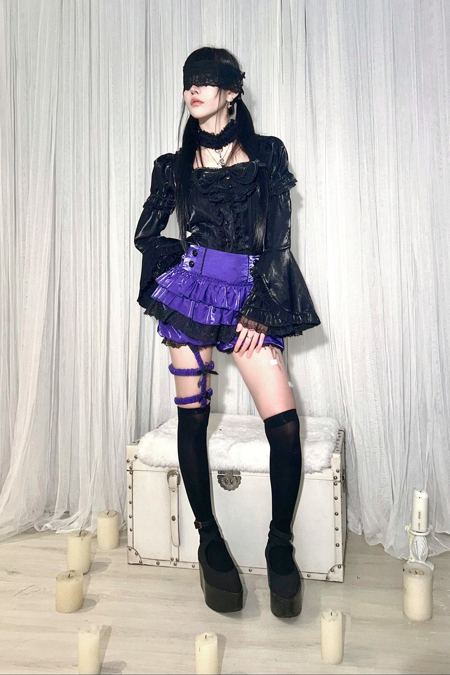 【予約商品】ベルベットレースボトムシャツ&パンプキンパンツ