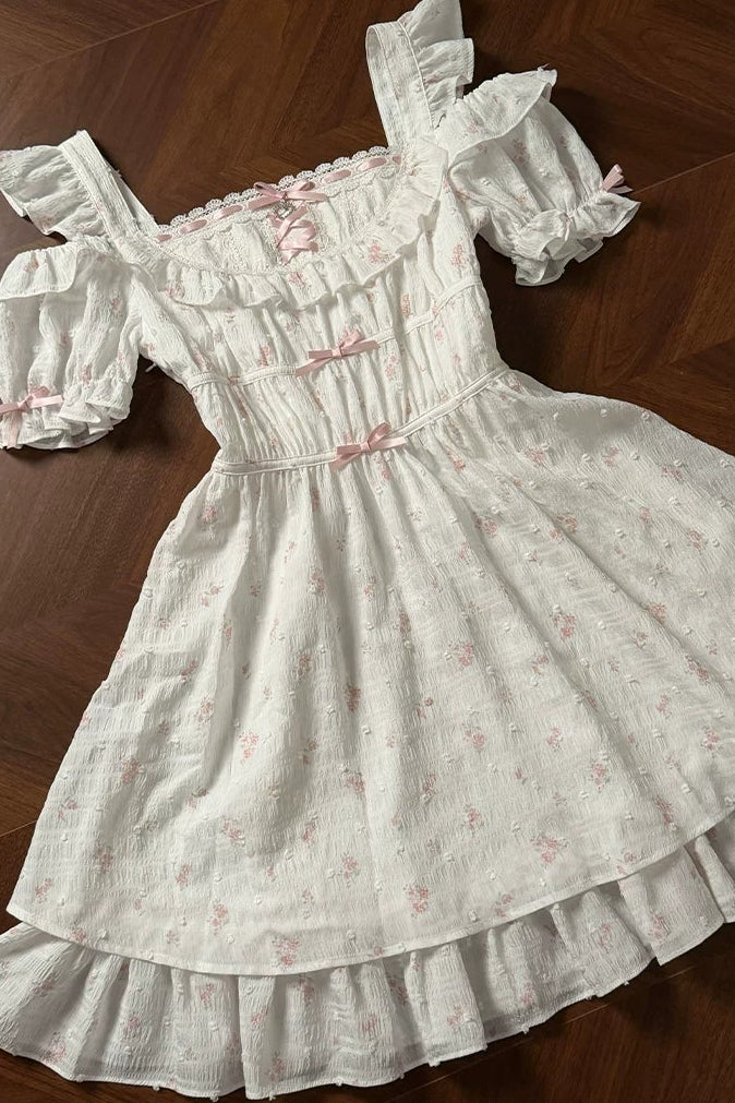 Rosa-Blüten-Prinzessinnenkleid