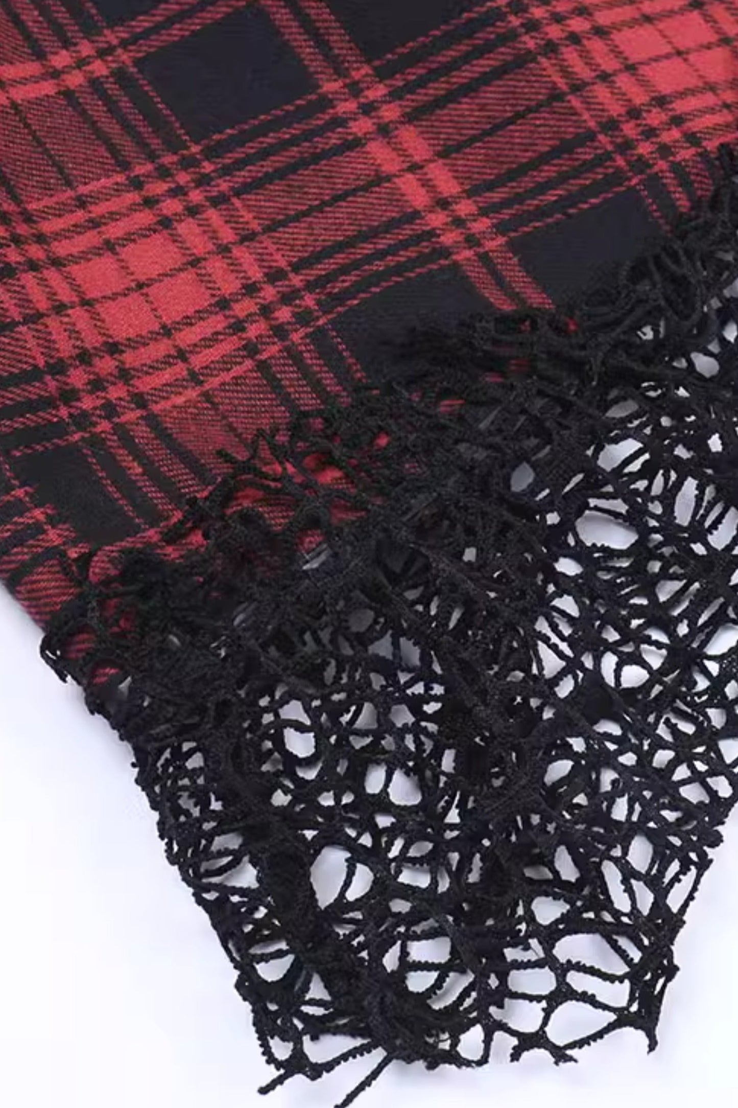 Vintage Check Gothic Halter Dress