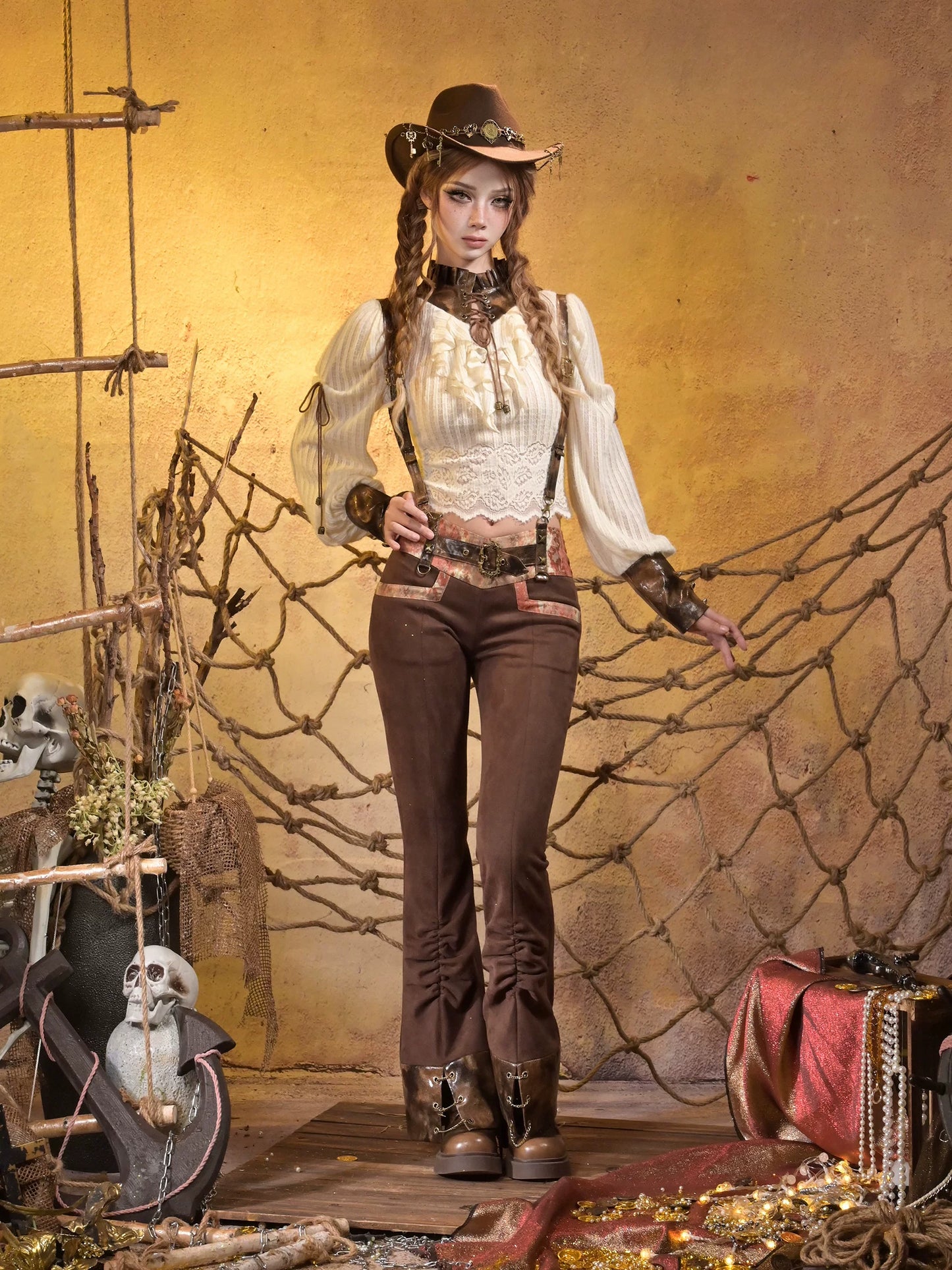 Slim Flare Cowboy Pants