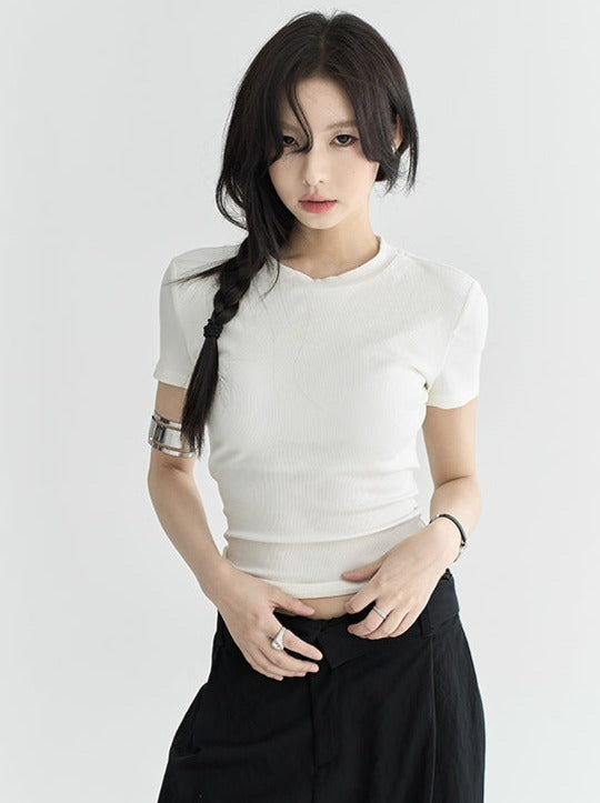 슬림 핏 숏 모드 탑스