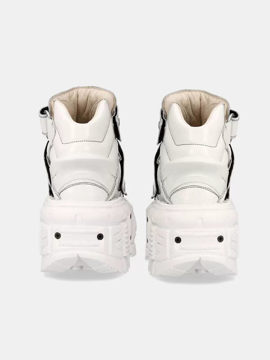 Metal Screenshot Punk Leather Power Sole Shoes