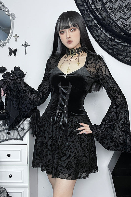 ヴィンテージベルベットリトルブラックドレス