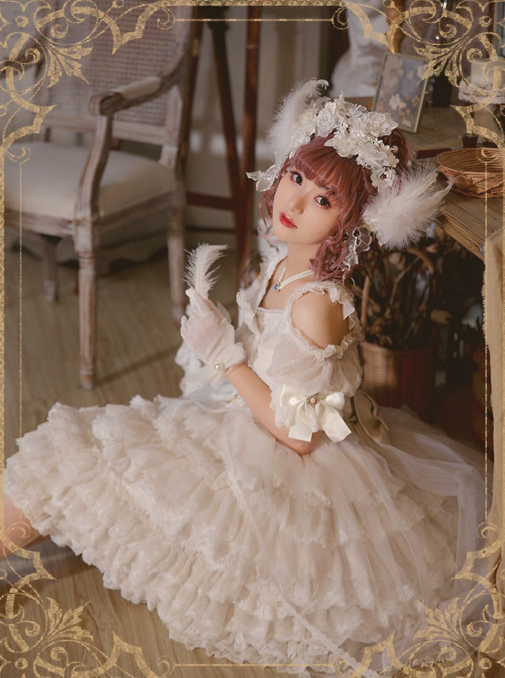 Pure White Lolita Wedding Dress