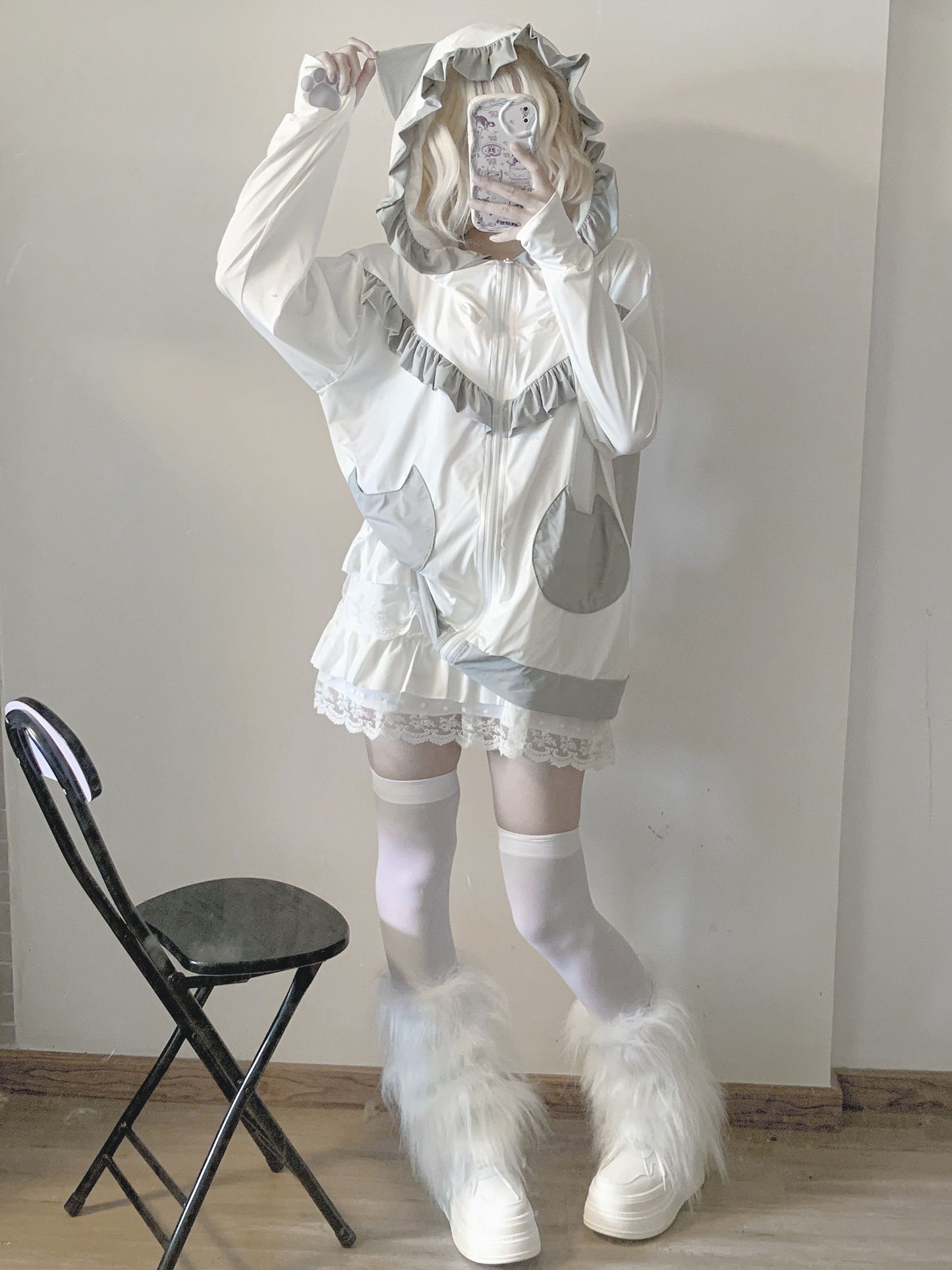 Ice Silk Summer Frilled Jacket