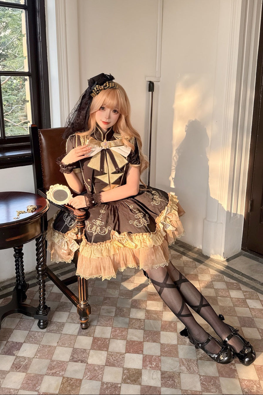 Dark Cute Lolita Dress + Shawl