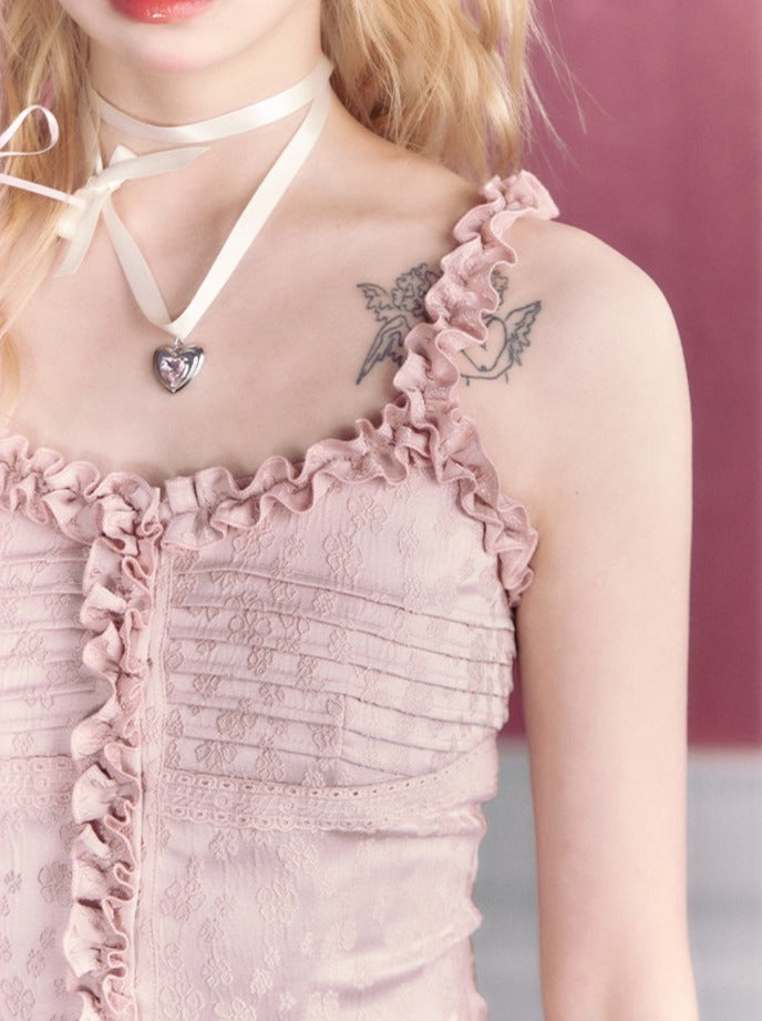 ガーリーアップキャミソールトップ