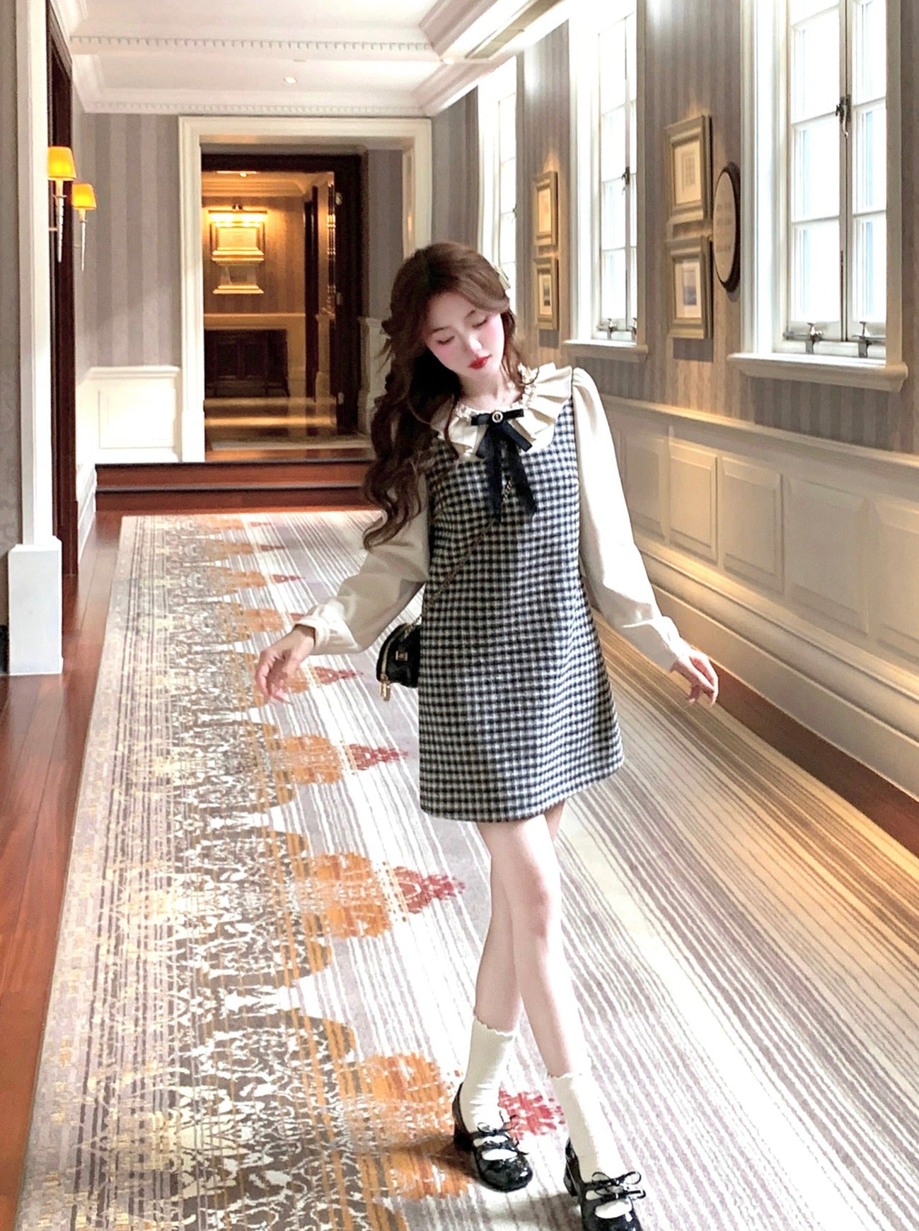 フレンチドールベビーワンピース