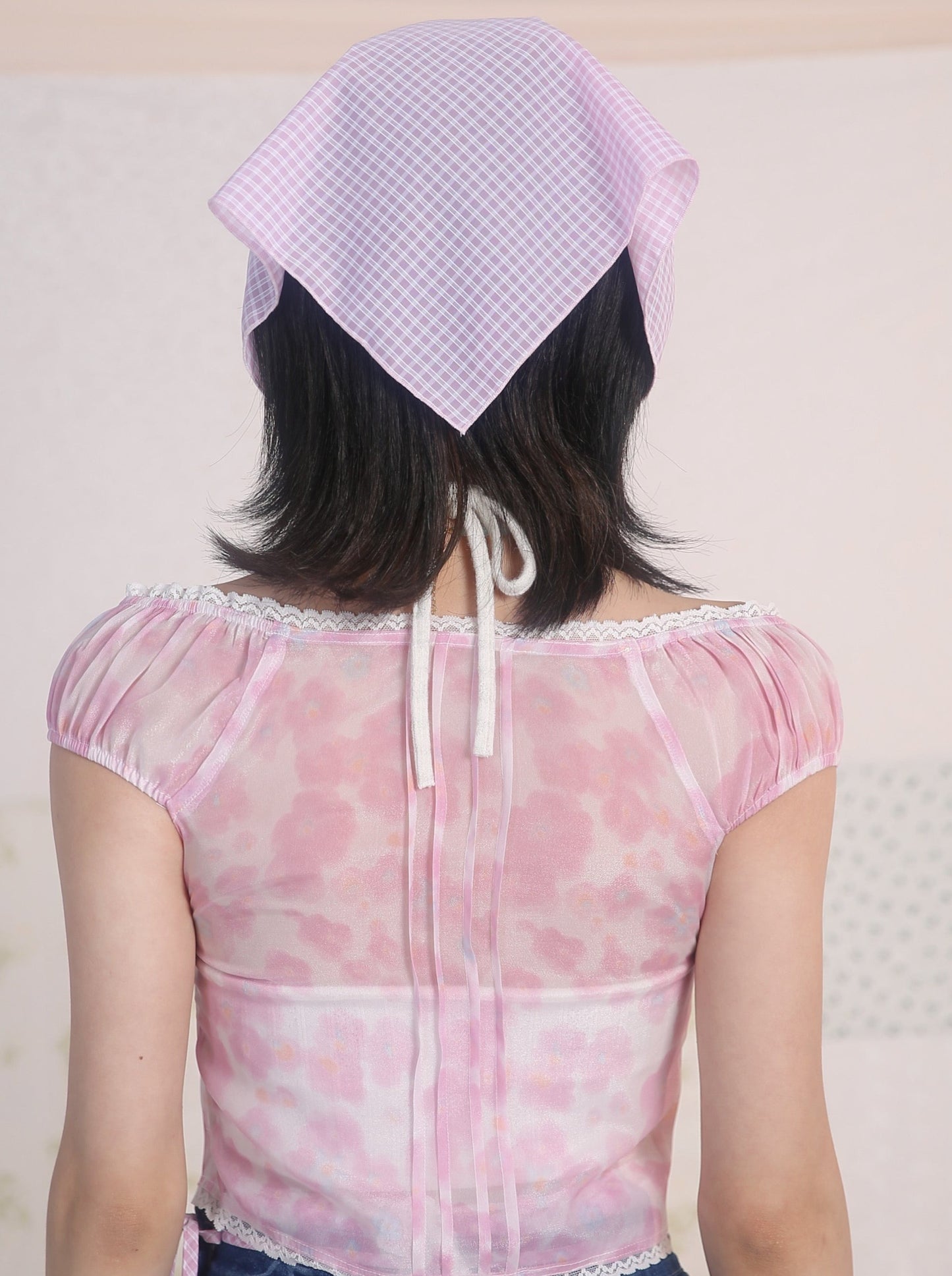 サマーチェックスカーフ