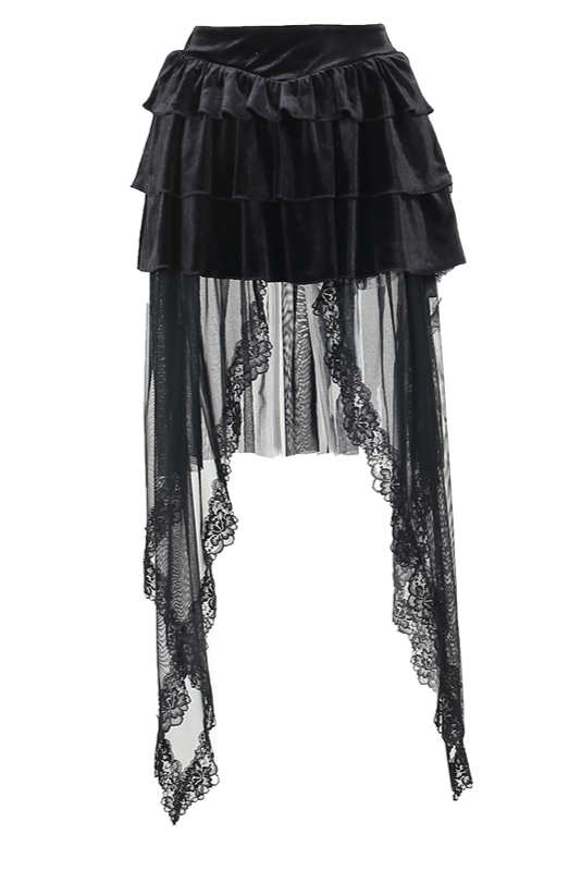 Gothic Korsett-Top + Transparenter Rock