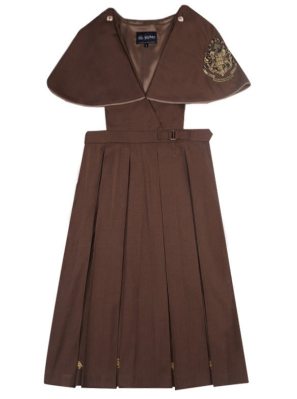 Robe avec cape à manches jointes
