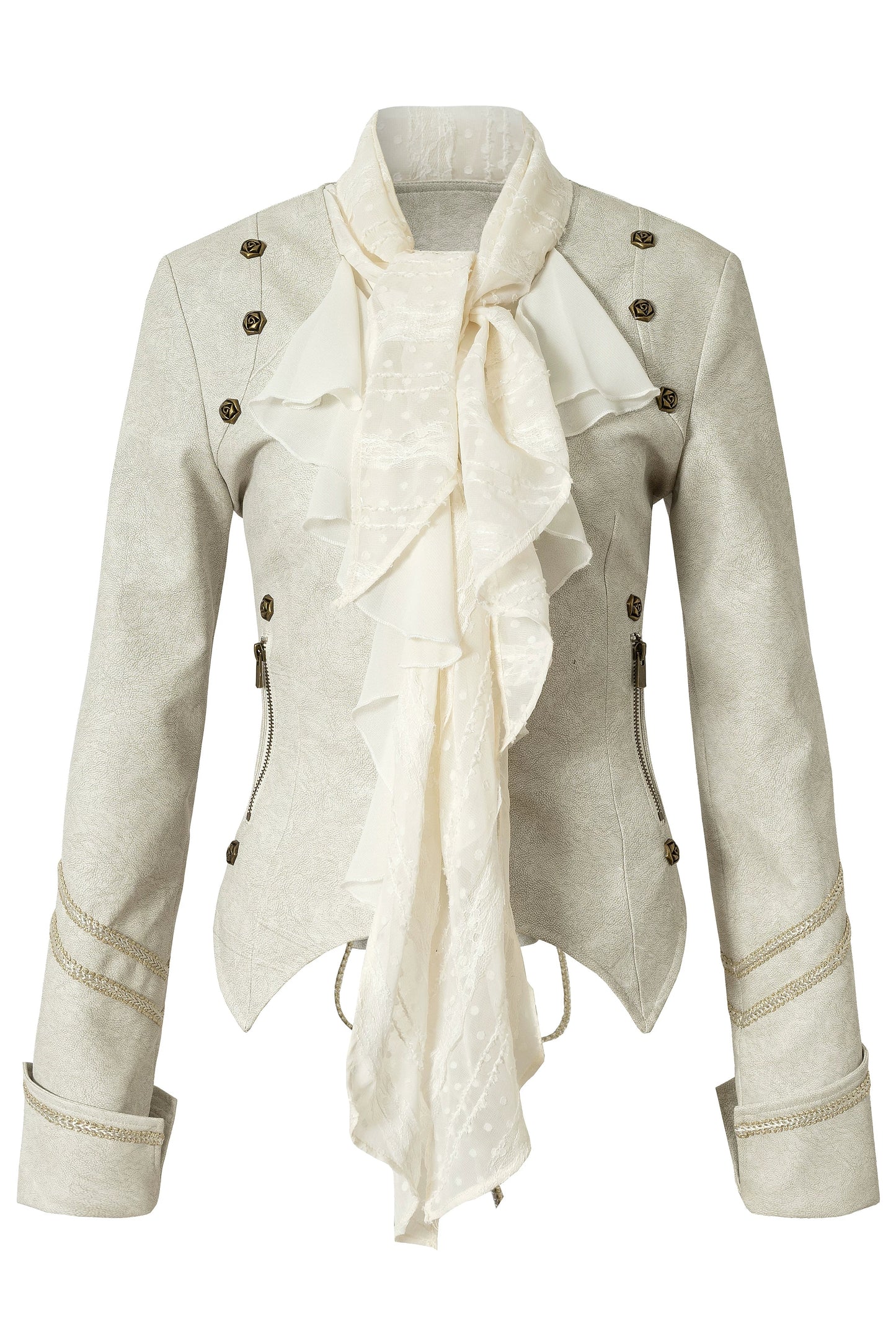 復古龐克雪紡大理石紋上衣